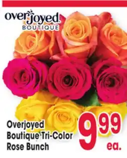 Jewel-Osco Overjoyed Boutique Tri-Color Rose Bunch offer