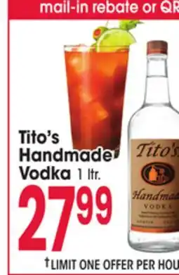 Jewel-Osco Tito's Handmade Vodka offer
