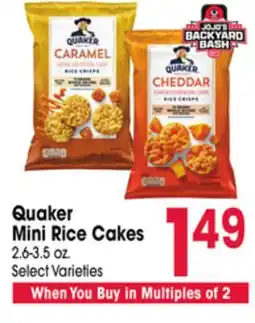 Jewel-Osco Quaker Mini Rice Cakes offer