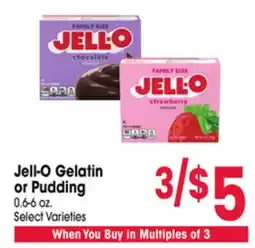 Jewel-Osco Jell-O Gelatin or Pudding offer