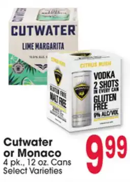 Jewel-Osco Cutwater or Monaco offer