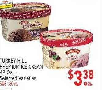 Ingles Markets Turkey Hill Premium Ice Cream 48 Oz. offer