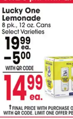 Jewel-Osco Lucky One Lemonade offer