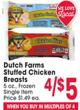 Jewel-Osco Dutch Farms Stuffed Chicken Breasts offer