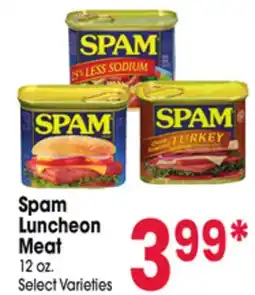 Jewel-Osco Spam Luncheon Meat offer