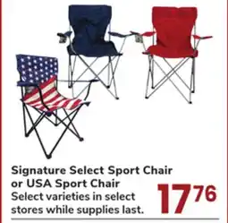 Jewel-Osco Signature Select Sport Chair or USA Sport Chair offer