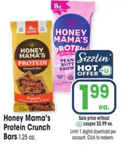 Jewel-Osco Honey Mama's Protein Crunch Bars offer