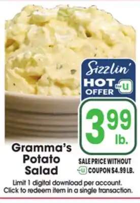 Jewel-Osco Gramma's Potato Salad offer