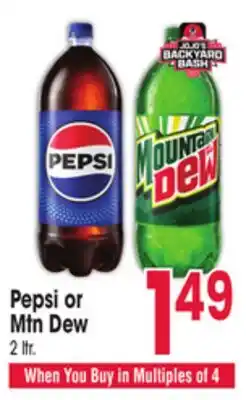Jewel-Osco Pepsi or Mtn Dew offer