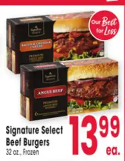 Jewel-Osco Signature Select Beef Burgers offer