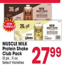 Jewel-Osco MUSCLE MILK Protein Shake Club Pack offer