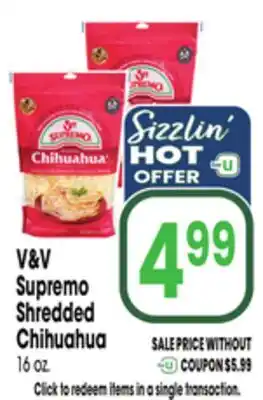 Jewel-Osco V&V Supremo Shredded Chihuahua offer