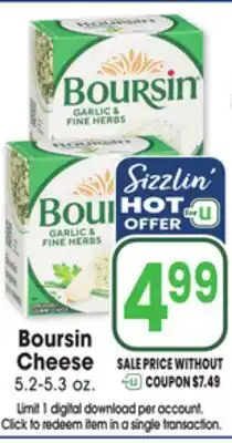 Jewel-Osco Boursin Cheese offer