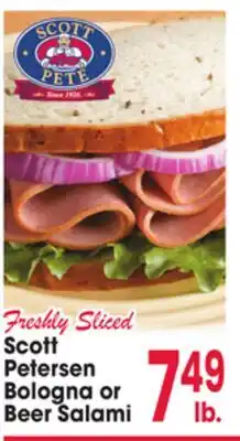 Jewel-Osco Scott Petersen Bologna or Beer Salami offer