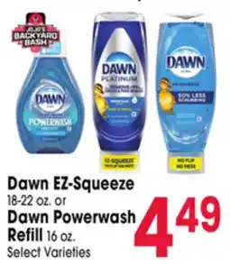 Jewel-Osco Dawn EZ-Squeeze 18-22 oz. or Dawn Powerwash Refill 16 oz offer