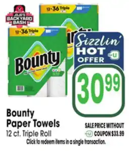 Jewel-Osco BOUNTY Paper Towels offer