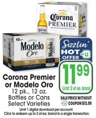 Jewel-Osco Corona Premier or Modelo Oro offer