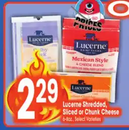 Jewel-Osco Lucerne Shredded, Sliced or Chunk Cheese offer