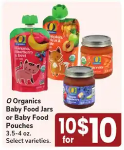 Jewel-Osco O Organics Baby Food Jars or Baby Food Pouches offer