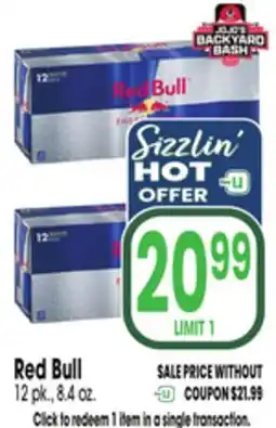 Jewel-Osco Red Bull offer