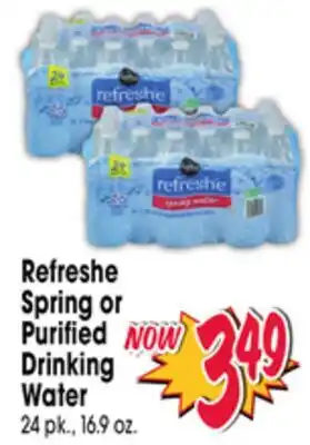 Jewel-Osco Refreshe Spring or Purified Drinking Water offer