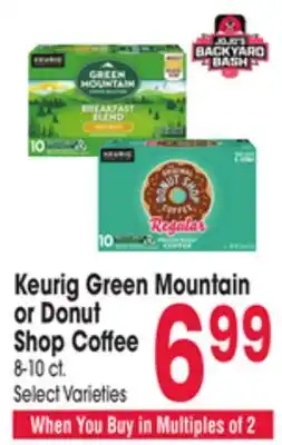 Jewel-Osco Keurig Green Mountain or Donut Shop Coffee offer