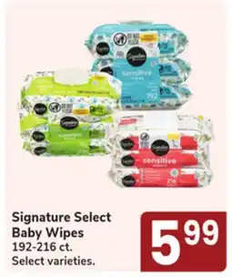 Jewel-Osco Signature Select Baby Wipes offer