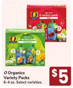 Jewel-Osco O Organics Variety Packs offer