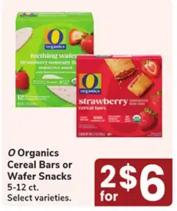Jewel-Osco O Organics Cereal Bars or Wafer Snacks offer