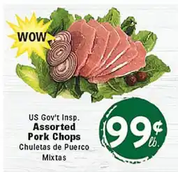 Rio Valley Market US Gov't Insp. Assorted Pork Chops offer
