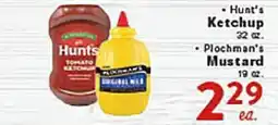 Rio Valley Market • Hunt's Ketchup 32 oz. • Plochman's Mustard 19 oz offer