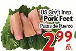 Rio Valley Market US Gov't Insp. Pork Feet offer