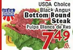 Rio Valley Market USDA Choice Black Angus Bottom Round Steak offer