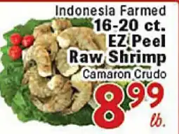 Rio Valley Market Indonesia Farmed 16-20 ct. EZ Peel Raw Shrimp offer