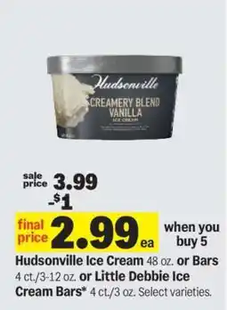 Meijer Hudsonville Ice Cream or Bars offer