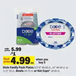 Meijer Dixie Family Pack Plates offer