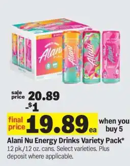 Meijer Alani Nu Energy Drinks Variety Pack offer