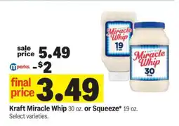 Meijer Kraft Miracle Whip offer