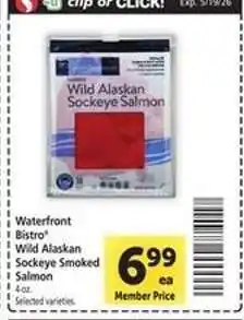 Safeway Waterfront Bistro Wild Alaskan Sockeye Smoked Salmon offer