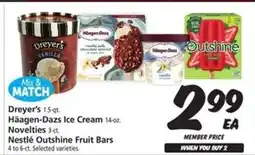 Safeway Dreyer's, Häagen-Dazs, Nestlé Outshine offer