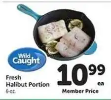 Safeway Fresh Halibut Portion offer