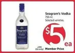 Safeway Seagram's Vodka offer