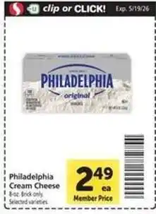 Safeway Philadelphia Cream Cheese offer