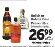 Safeway Bulleit or Kahlúa offer