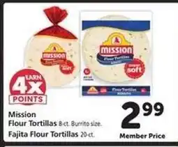 Safeway Mission Flour Tortillas offer