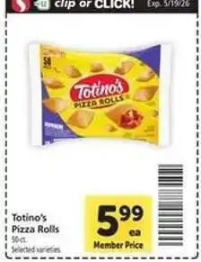 Safeway Totino's Pizza Rolls offer