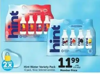 Safeway Hint Water Variety Pack offer