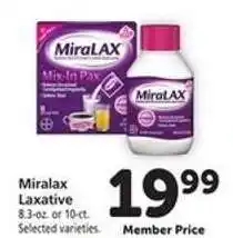 Safeway Miralax Laxative offer