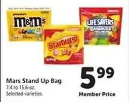 Safeway Mars Stand Up Bag offer