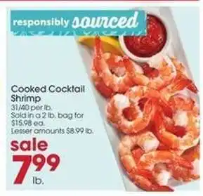 Giant Eagle Cooked Cocktail Shrimp offer